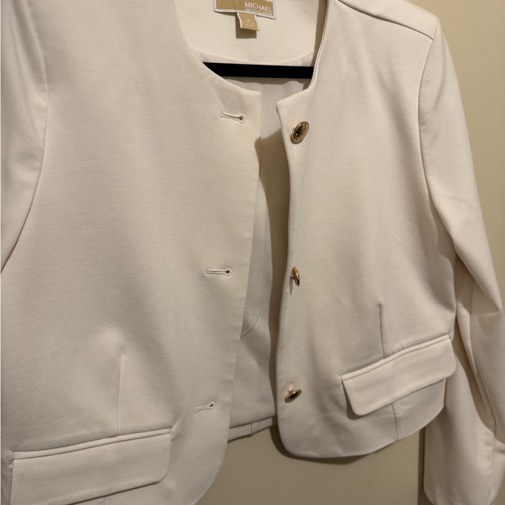 Michael Kors Women's Cream Blazer